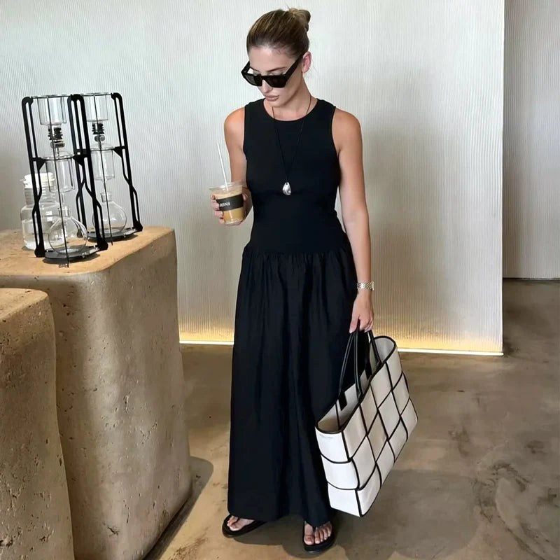 Layla | Mouwloze Maxi Jurk