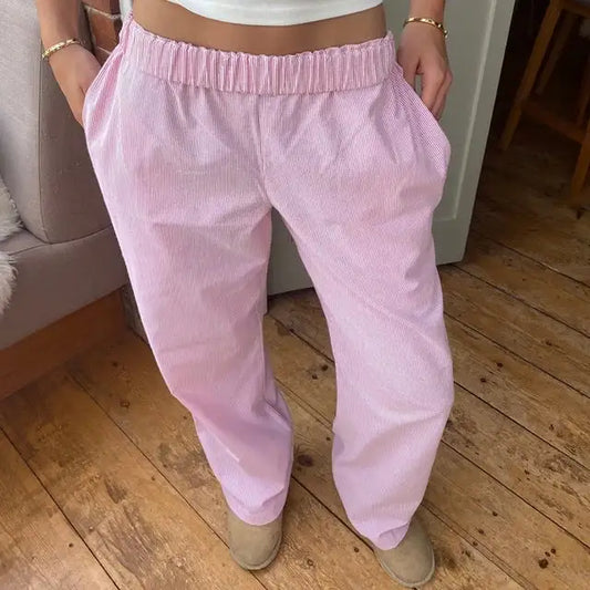 Alice | Wijde Broek Met Elastische Taille